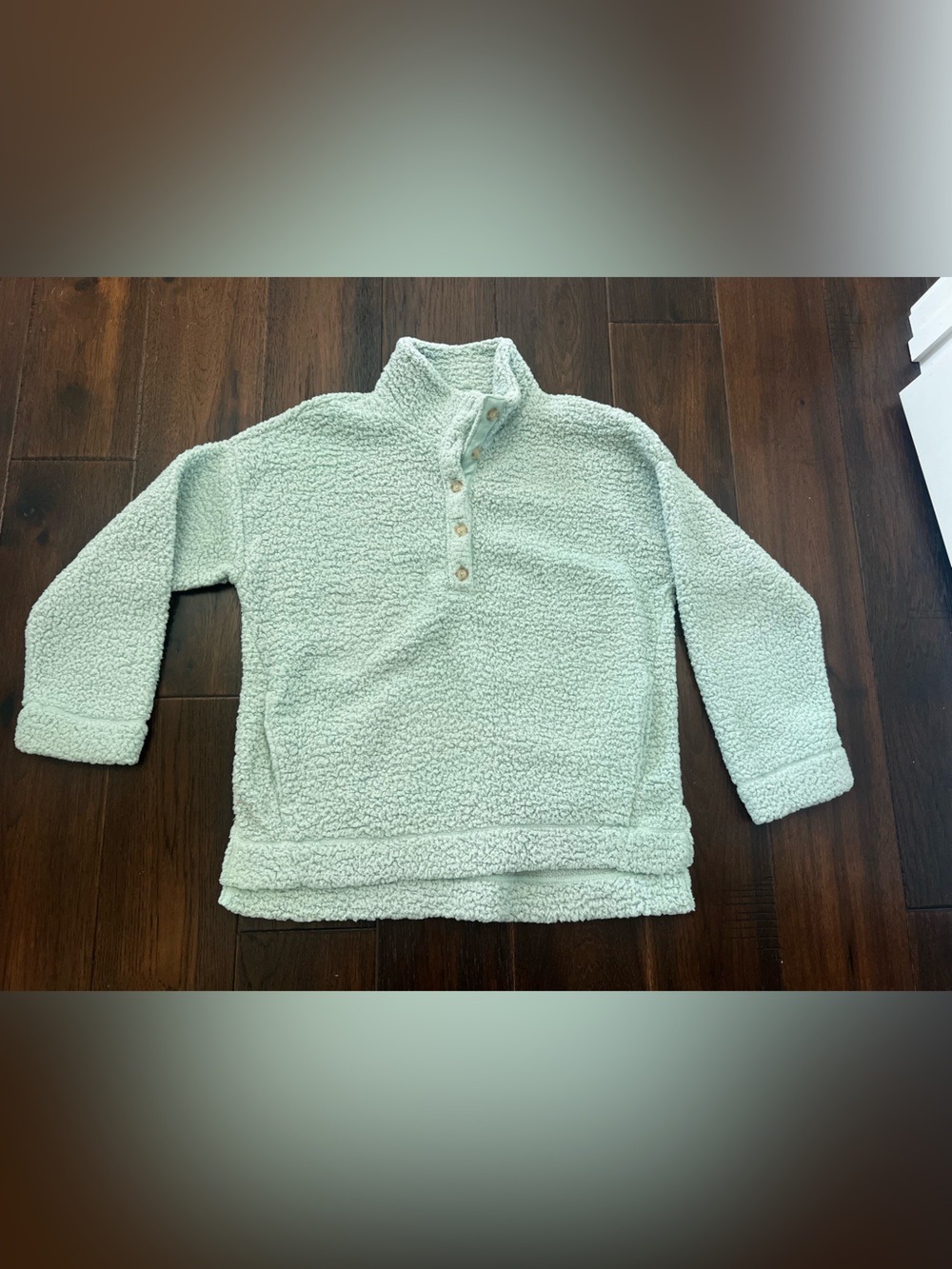 Cloud Sherpa Pullover Jacket in Light Mint - Women's